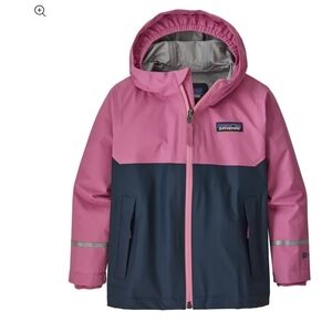 Pink and Navy Hooded Jacket